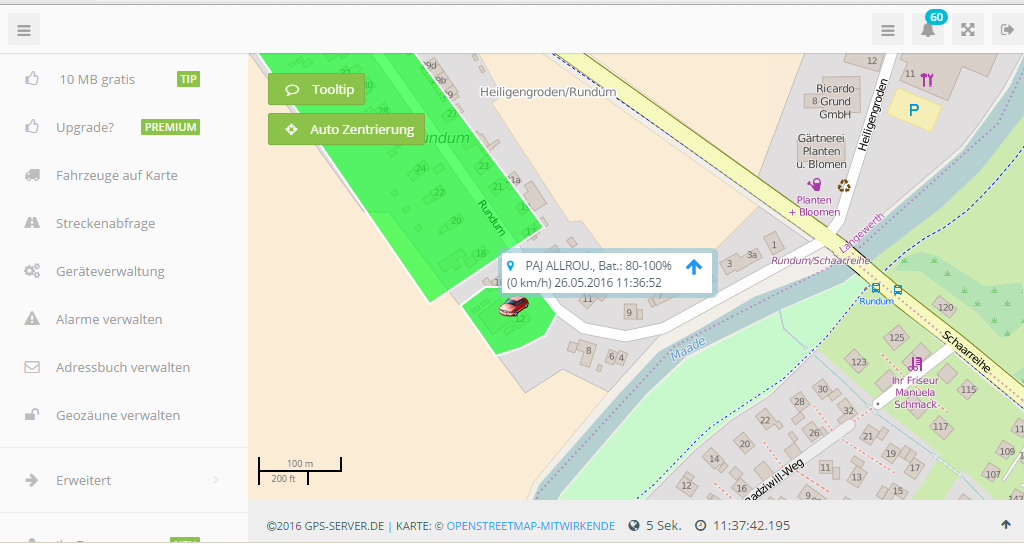 Kostenlose GPS Ortung für alles was Beine oder Räder hat ;)