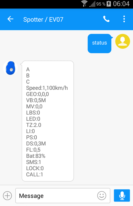 Status abrufen / Diagnose Status abrufen / Diagnose