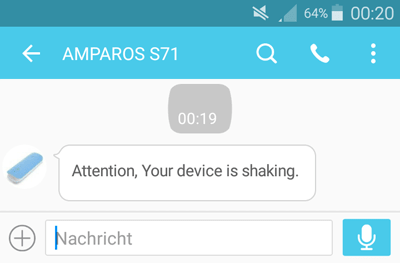 Alarm Erschütterung / Bewegung per SMS erhalten Alarm Erschütterung / Bewegung per SMS erhalten