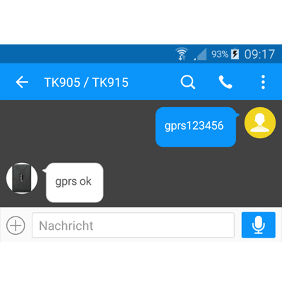 Mobiles Internet (GPRS) im TK905 / TK915 einschalten