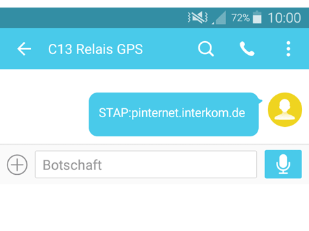 SIM Karte APN speichern