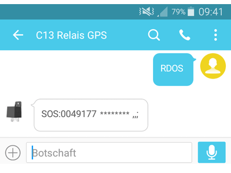 SOS / Admin Nummer auslesen