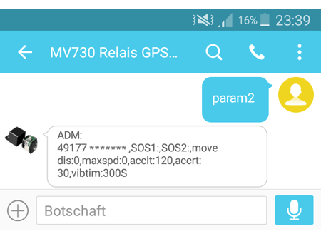 Alarm Einstellungen prüfen