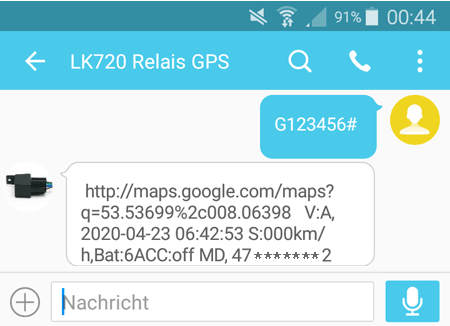 SMS Ortung  - GPS-Tracker Standort per SMS abfragen