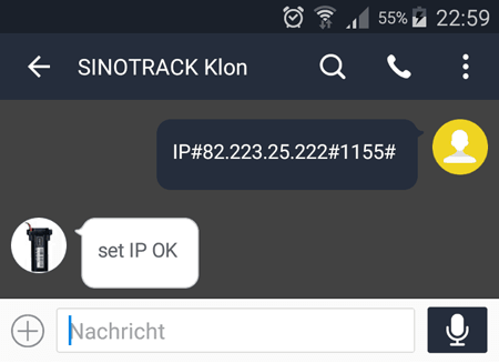 Live Ortung einrichten
