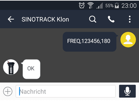 Ortungsintervall / Takt in Bewegung