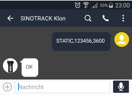 Ortungsintervall / Takt Stillstand