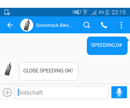 Geschwindigkeitsalarm abschalten Geschwindigkeitsalarm abschalten