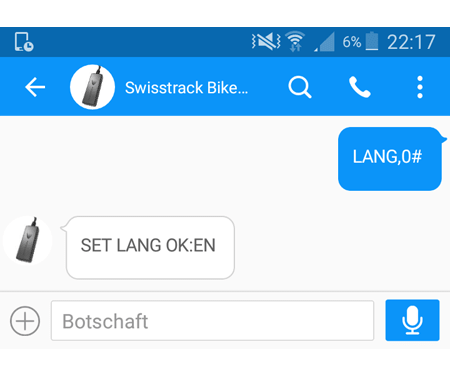 Sprache auf Englisch einstellen Sprache auf Englisch einstellen