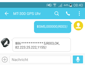 GPS Ortungsportal Einstellungen auslesen (Server IP Adresse und Port) GPS Ortungsportal Einstellungen auslesen (Server IP Adresse und Port)