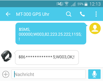 GPS Ortungsportal einstellen (Server IP Adresse und Port) GPS Ortungsportal einstellen (Server IP Adresse und Port)