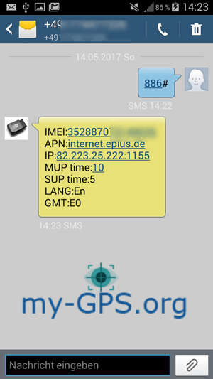 Parameter Abfrage nach erfolgreicher Konfiguration