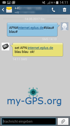 SIM-Karten APN OBD-Tracker speichern