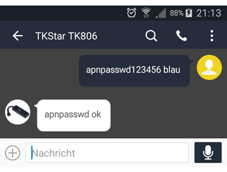 SIM Karten APN Kennwort / Passwort festlegen