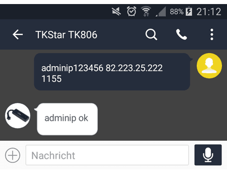 GPS Tracker TK806 mit unserem kostenlosen GPS Tracker Portal verbinden