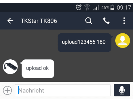 Sendeintervall / Trackingintervall (Sendehäufigkeit) von GPS Tracker an Server festlegen