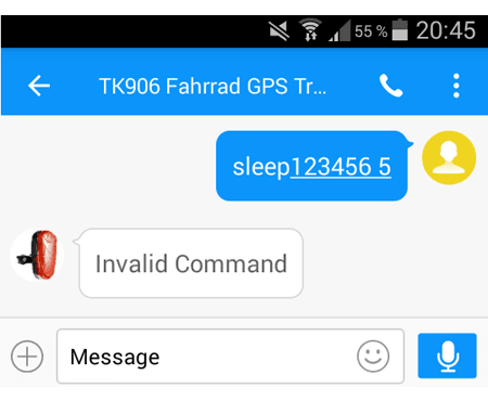 Invalid Command - Fehler Invalid Command - Fehler