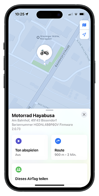 Bluetooth-Ortung mit Apple AirTag