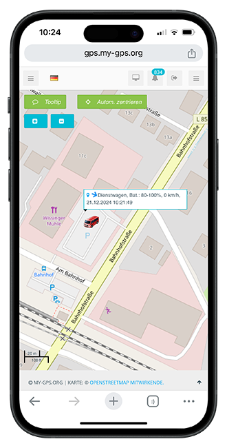 GPS-Ortung mit GPS Tracker