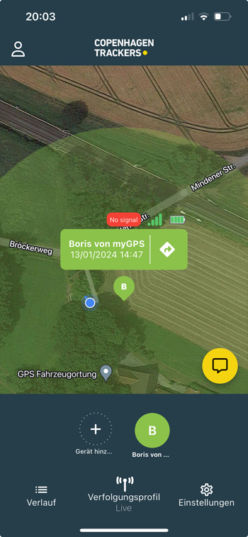 GPS Tracking App Cobblestone