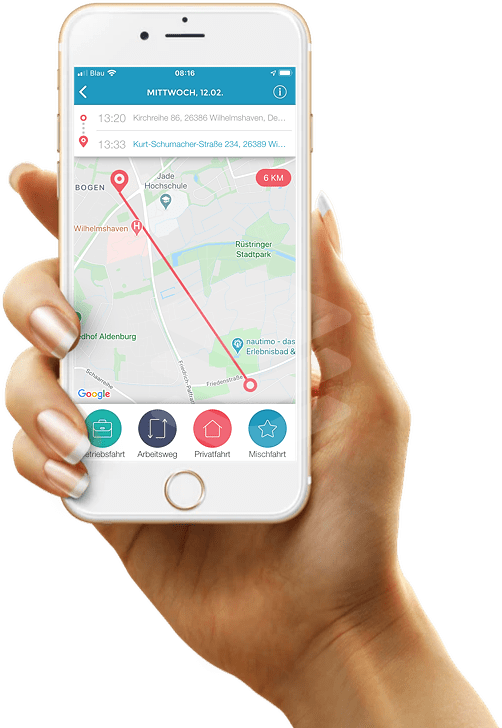 Digitales Fahrtenbuch App Bedienung