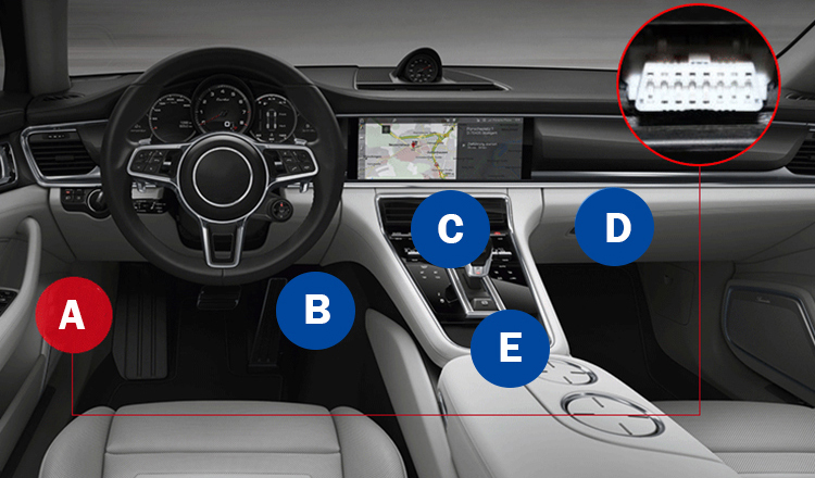 OBD GPS-Tracker Einbau