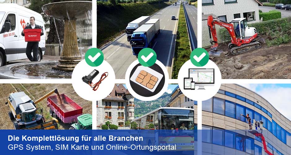 GPS-Ortung Komplettlösung Komplettpaket Starterkit Komplettset