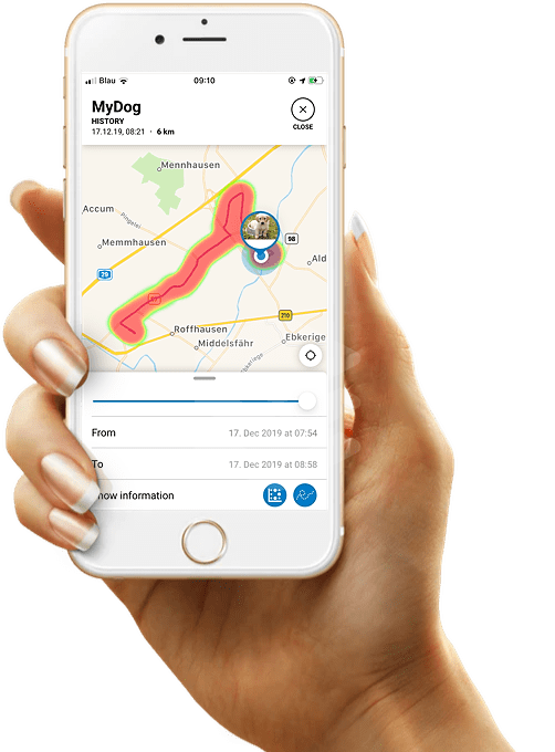 GPS Route with Heatmap gps route trace dog heatmap