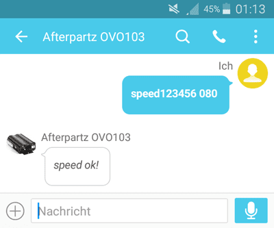Alarm voor snelheid aan/uit Alarm voor snelheid aan/uit