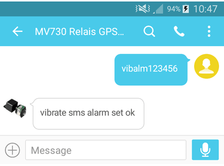 Alarm beweging / vibratie uitschakelen Alarm beweging / vibratie uitschakelen