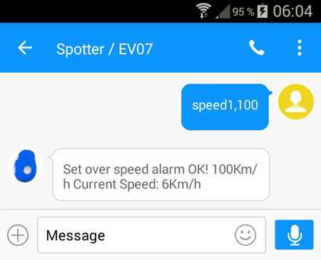 Alarm snelheid Alarm snelheid