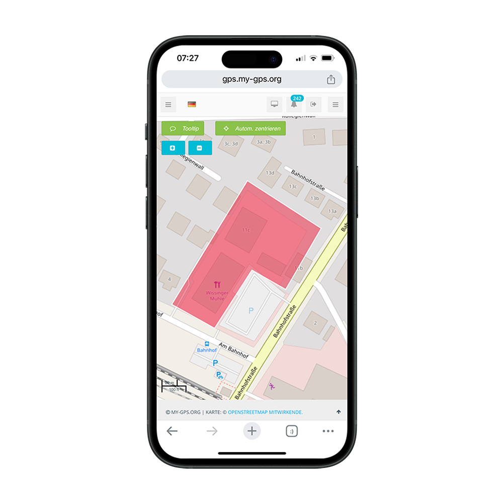 Virtueller Zaun als Alarmzone