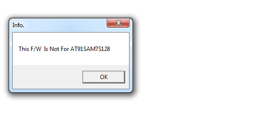 TK5000 Firmware Update falsches Gerät at91sam7S128 TK5000 Firmware Update falsches Gerät at91sam7S128