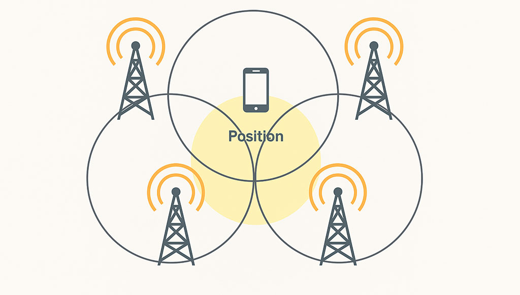 Mit der Triangulation lässt sich der Standort eines Handys über die Mobilfunkzelle bestimmen