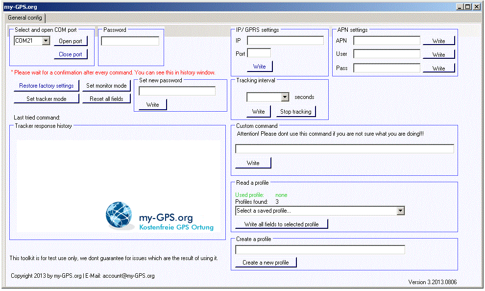 Can i setup my XEXUN TK102 GPS tracker by USB program?