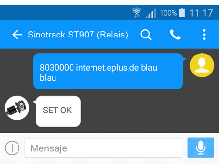 Configuración APN Tarjeta SIM Configuración APN Tarjeta SIM