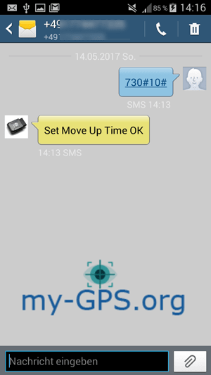 Set tracking interval Set tracking interval