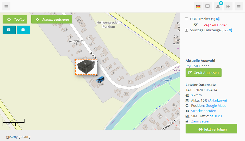 Welche Funktionen hat der OBD-Tracker von PAJ? Funktionen PAJ Car Finder